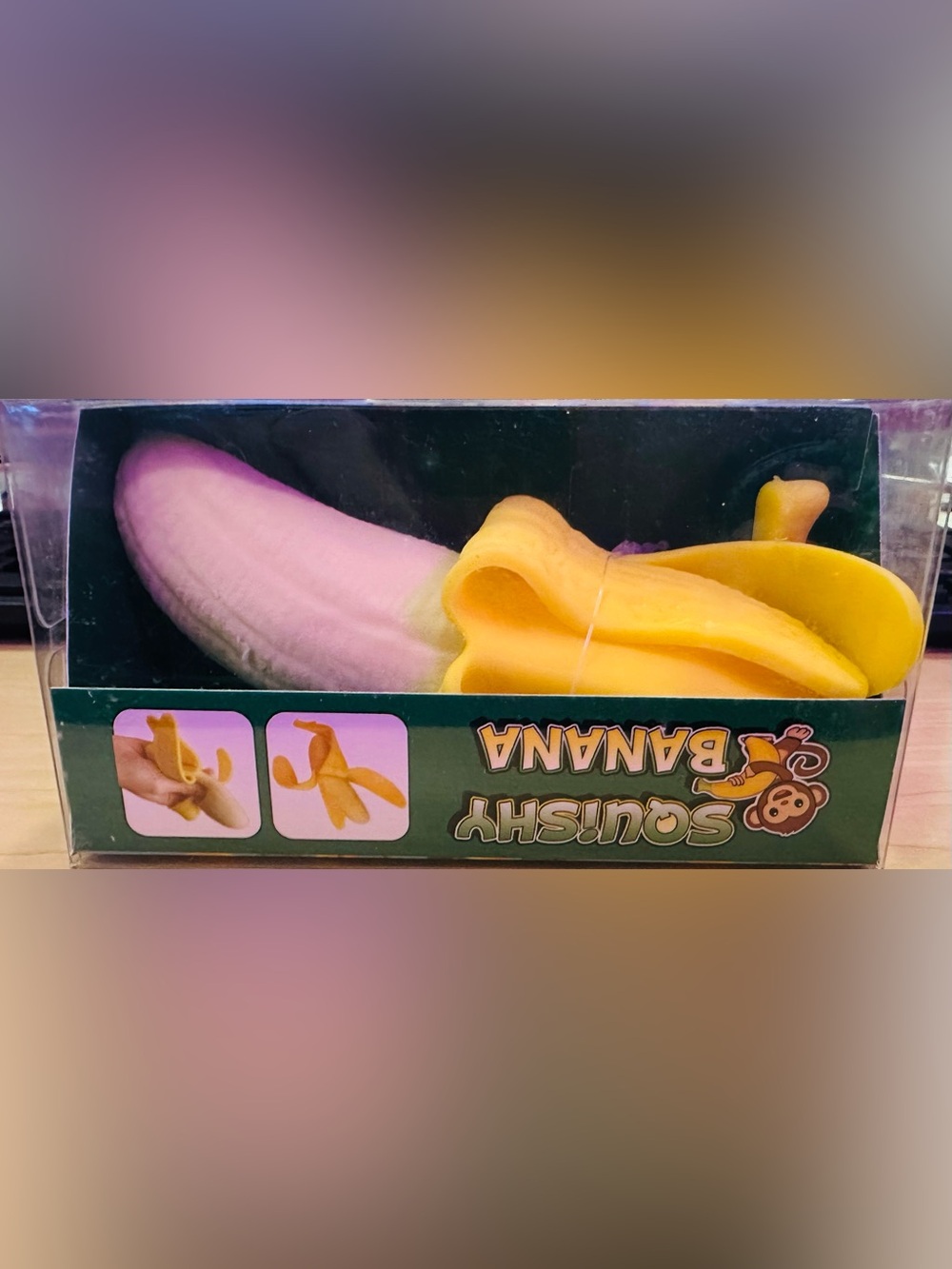 Squishy Banana Toy - Yellow